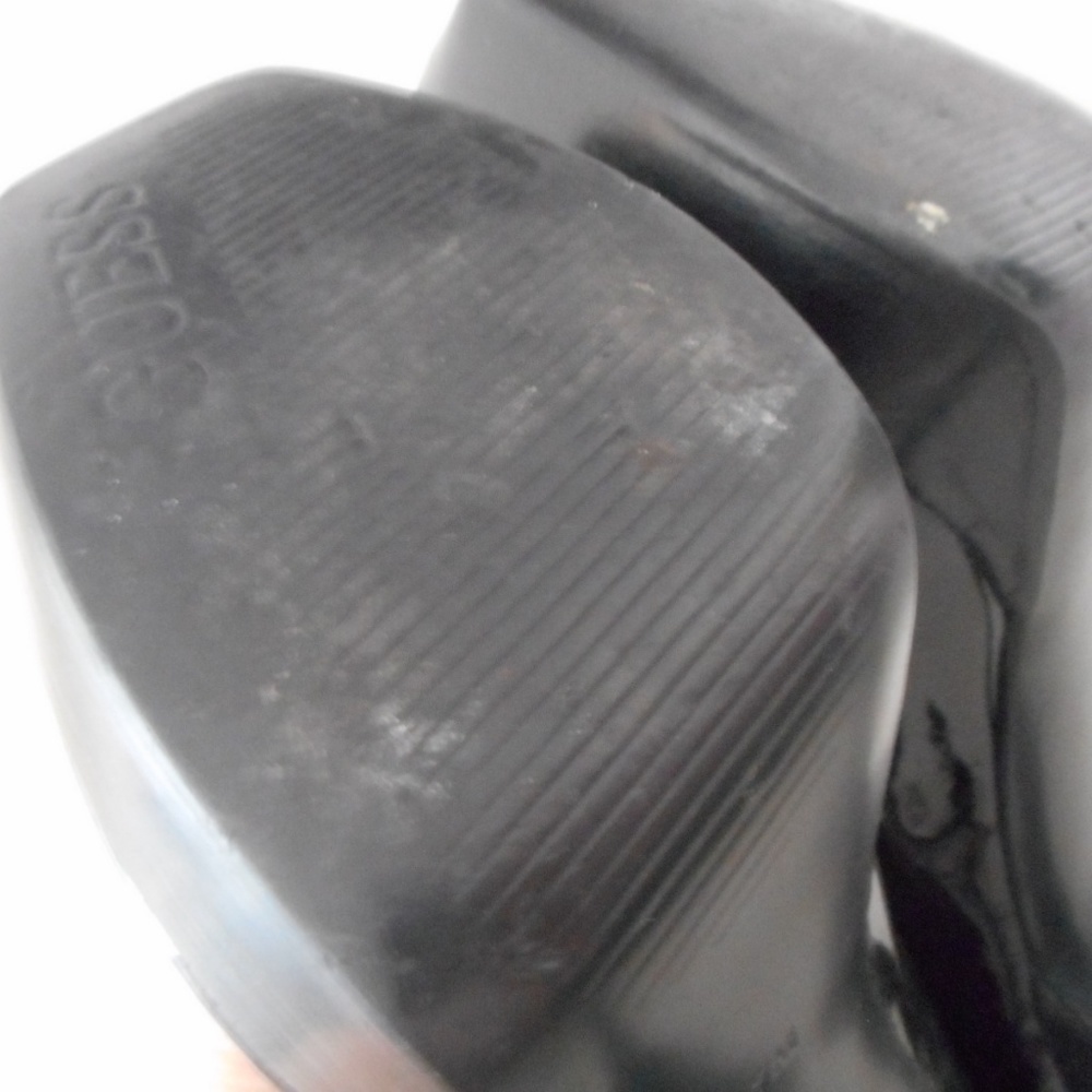 Guess open toe 4.5" heel Black Patent Leather pump - Picture 7 of 8